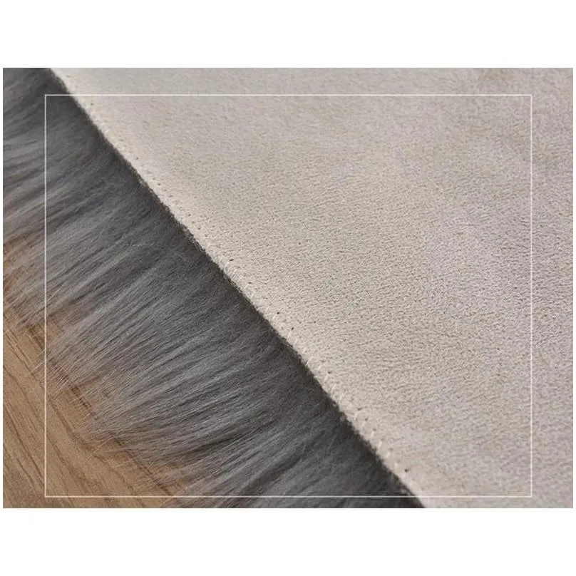 carpets thick fluffy soft shaggy carpet artificial sheepskin hairy nonslip rug long plush floor mat for living room faux fur area