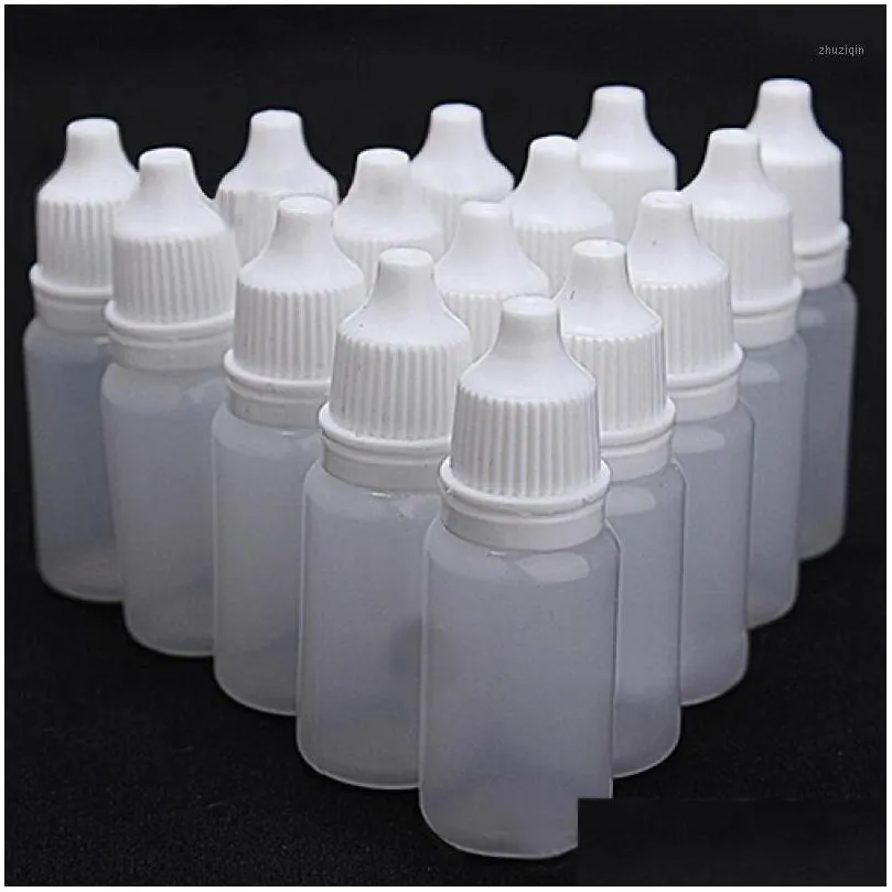 storage bottles jars 5 pcs durable 5100ml empty plastic squeezable dropper eye liquid