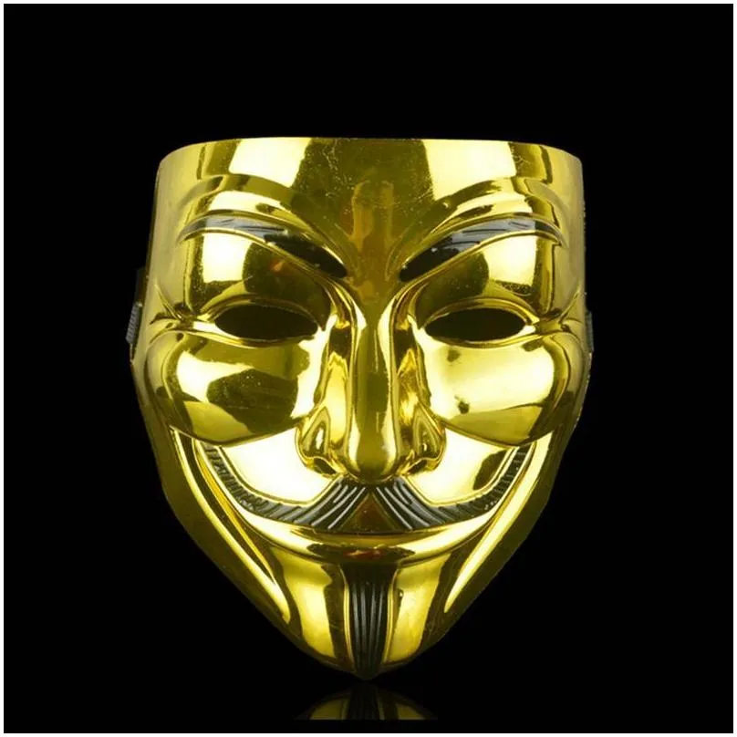 party decoration halloween masks cosplay v for vendetta hacker mask anonymous guy fawkes christmas adult kid festive masquerade film