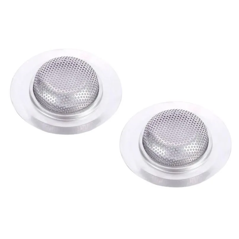 other bath toilet supplies 2pcs stainless steel kitchen sink strainer wide rim drain perforated mesh filter11cm