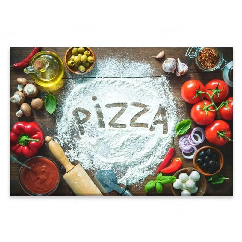 paintings kitchen painting art wall pictures pizza food print modern picture seasoning poster and for living room decor