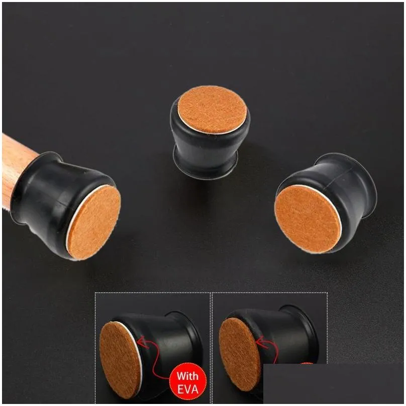 furniture chair leg silicone caps table feet protection nonslip covers