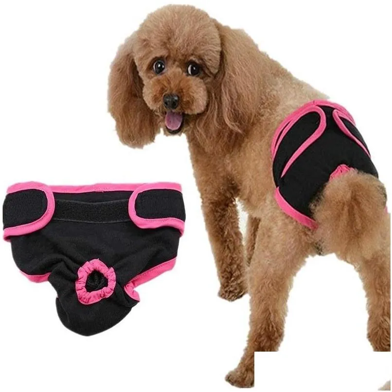 dog apparel pet diaper washable physiological shorts for female dogs durable soft doggie underwear sanitary panties accessories