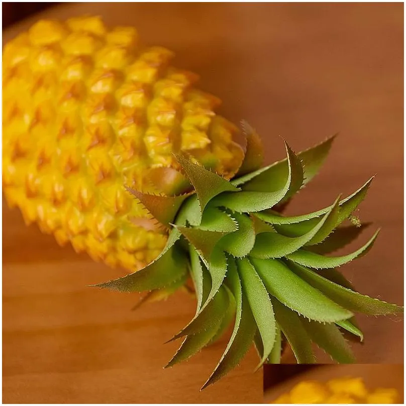 decoration display artiifical pineapple fruit model high simulation fake pography props ornament party
