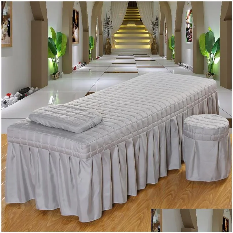 high quality beauty salon bedding set thick bed linens sheets bedspread fumigation massage spa pillowcase duvet cover sets1