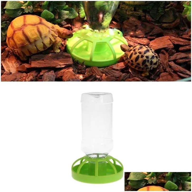 other bird supplies reptile water drinker dispenser food bowl lizard feeder round dish drink bottle