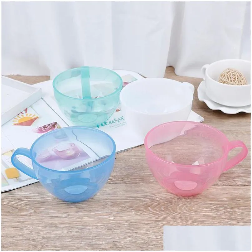 baking pastry tools 1pc mixing bowl plastic butter cream bean choose decoration paste piping cupcake cake decor 4 colors