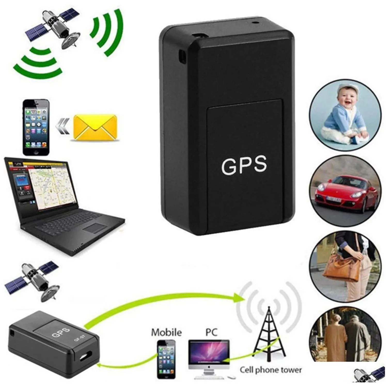 gf07 mini gps tracker ultra mini gps long standby magnetic sos tracking device gsm sim gps tracker for vehicle/car/person location tracker locator