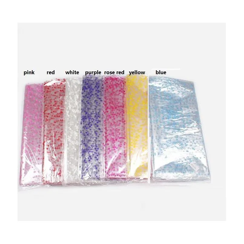 100pcs transparent plastic gift package bag clear cellophane bag dolls flower gift packing plastic1