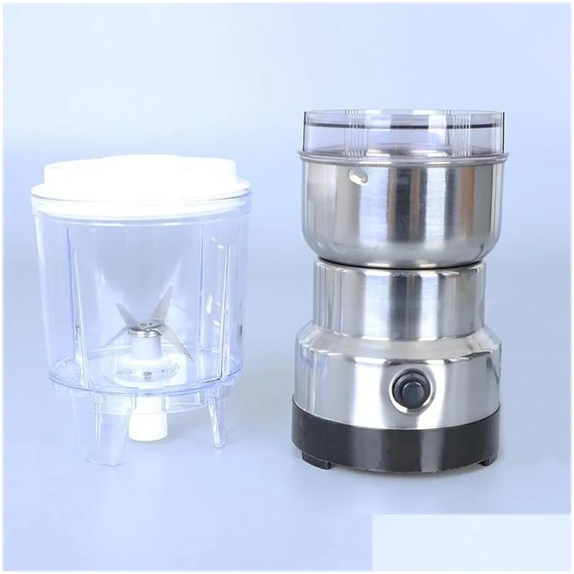 manual coffee grinders 2in1 electric bean grinder home grinding milling machine accessories kitchenware blenders for home eu plug