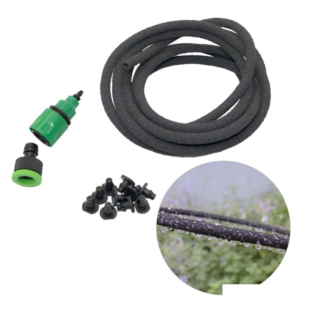 20m soaker hose irrigation kits agriculture fruit tree watering drains tube 4/9mm seepage pipe kits with quick connectors