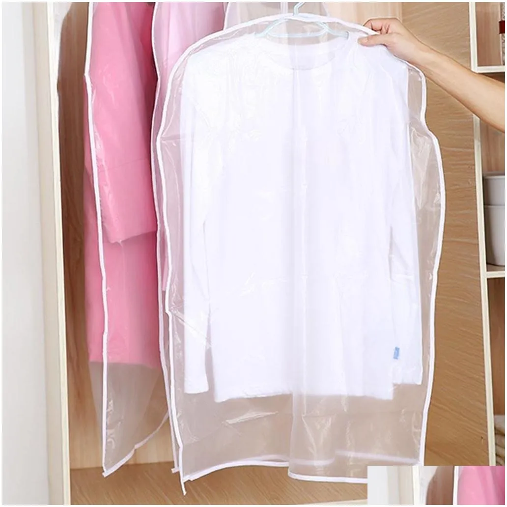 10pcs garment clothes coat dustproof cover suit dress jacket protector travel storage bag thicken clothing dust cover dropship