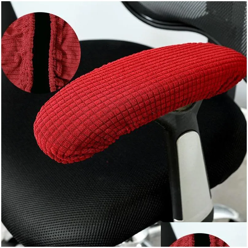 chair covers 2pcs armrest pads for home or office chairs elbow relief polyester gloves slip proof sleeve pack cover