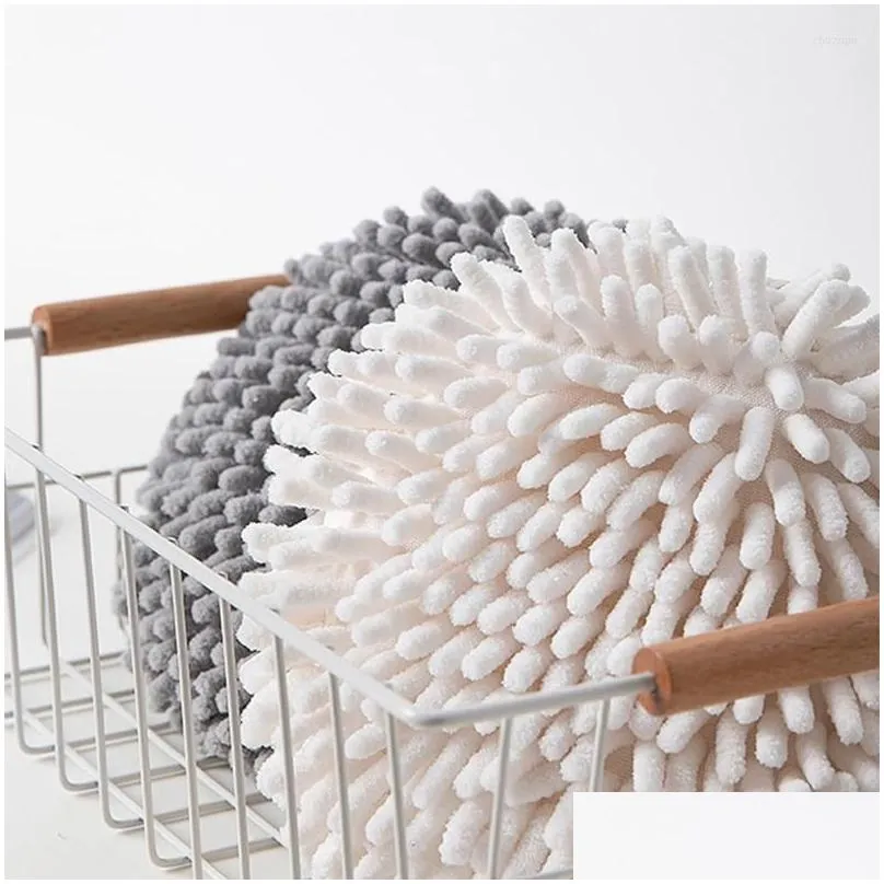 towel soft hanging hand super absorbent kitchen towels ball shape fast drying wipe cloth microfiber with rope
