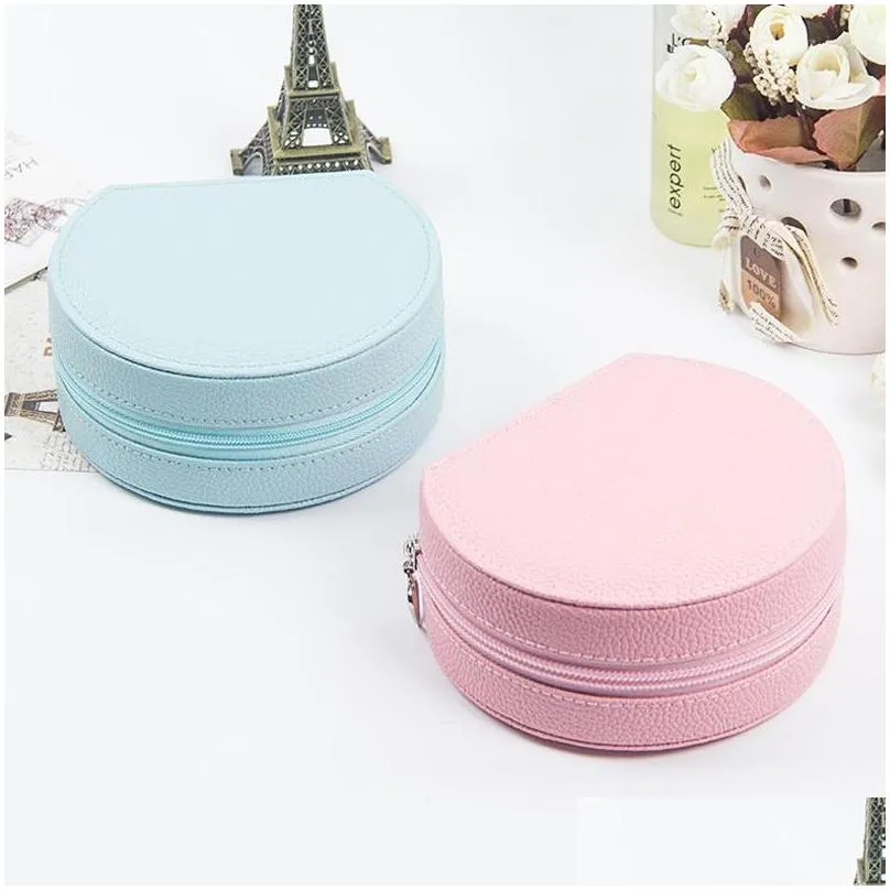 travel jewelry packaging box casket cosmetics organizer rings earring case necklace nail polish beauty container accessories