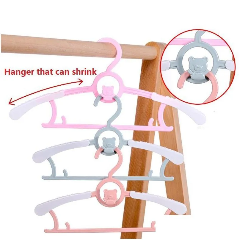 hangers racks 5/10pcs flexible baby clothes hanger unmarked children coats organizer plastic clothing display kids