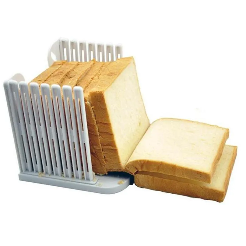 baking pastry tools bread slicer abs material load toast cutting guide practical kitchen untensils