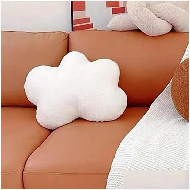 pillow unique cloud plush toy lovely pp cotton stuffed doll throw ornament multicolor for bedroom