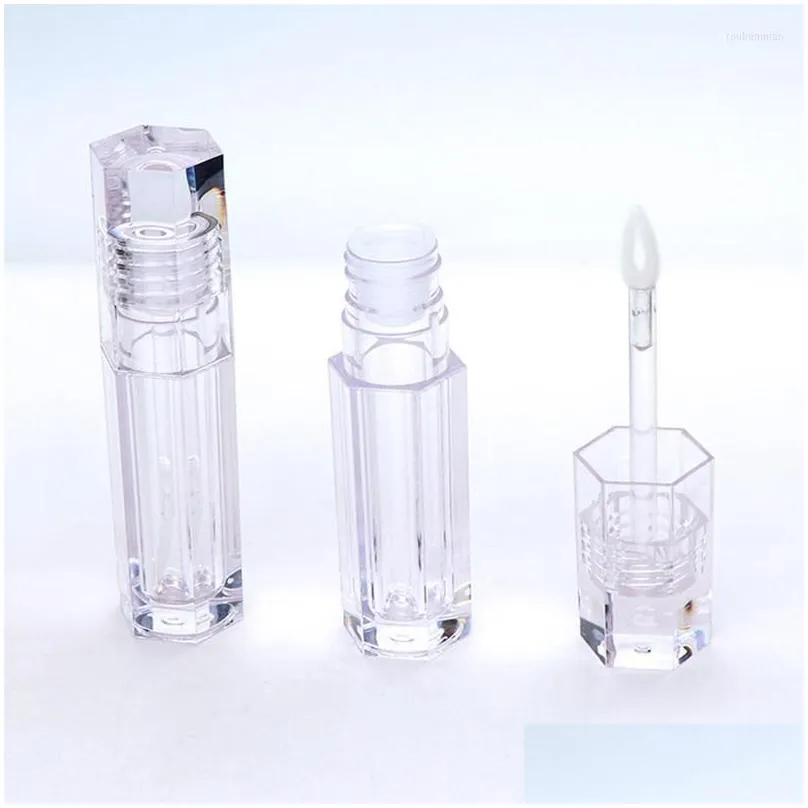 storage bottles wholesale lip gloss tube packaging materials glaze hexagonal can be directly filled with c076