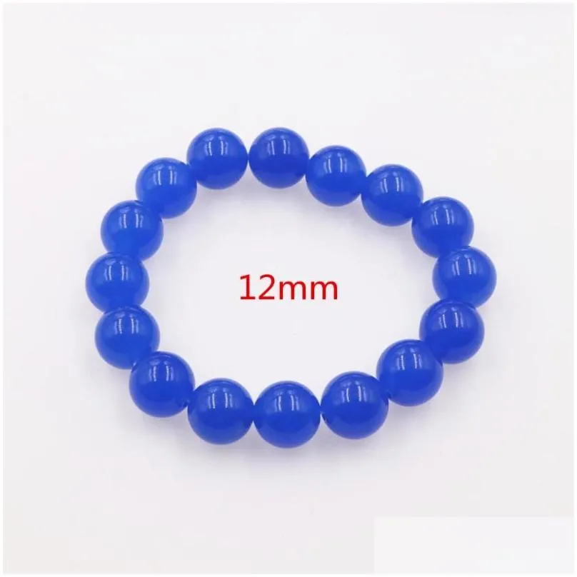 charm bracelets 15 style strecth bracelet natural stone jades crystal 12mm yoga beaded for women gift wristband jewels 19cm b366