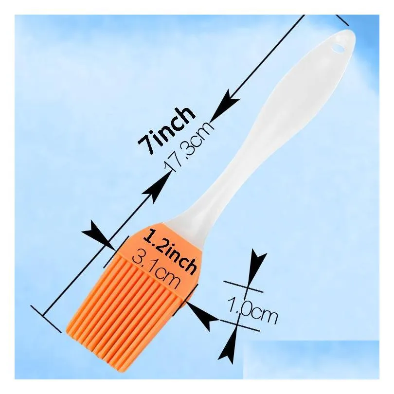 fashion silicone bbq brush cooking pastry butter brush kitchen heat resistance basting oil brushes cake cream brushes baking tool