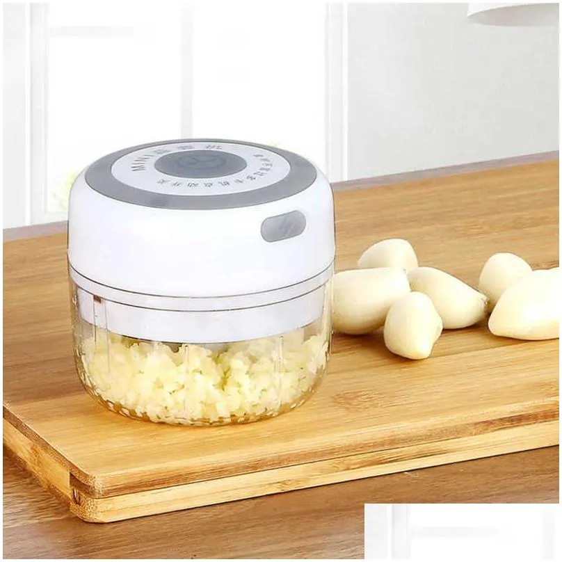 electric blender kitchen chopper garlic masher meat grinder mini food vegetable crusher rechargeable food processor