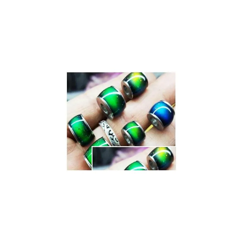 changing color mood bead tube stone emotion feeling temperature color change charms beads 100pcs/lot