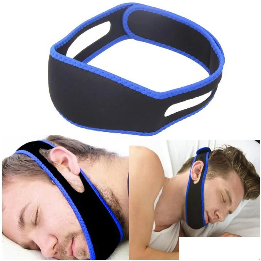 men women anti snoring chin strap belt adult unisex elastic headband stop snoring sleep belt sleeping care stop snoring belts dh1217