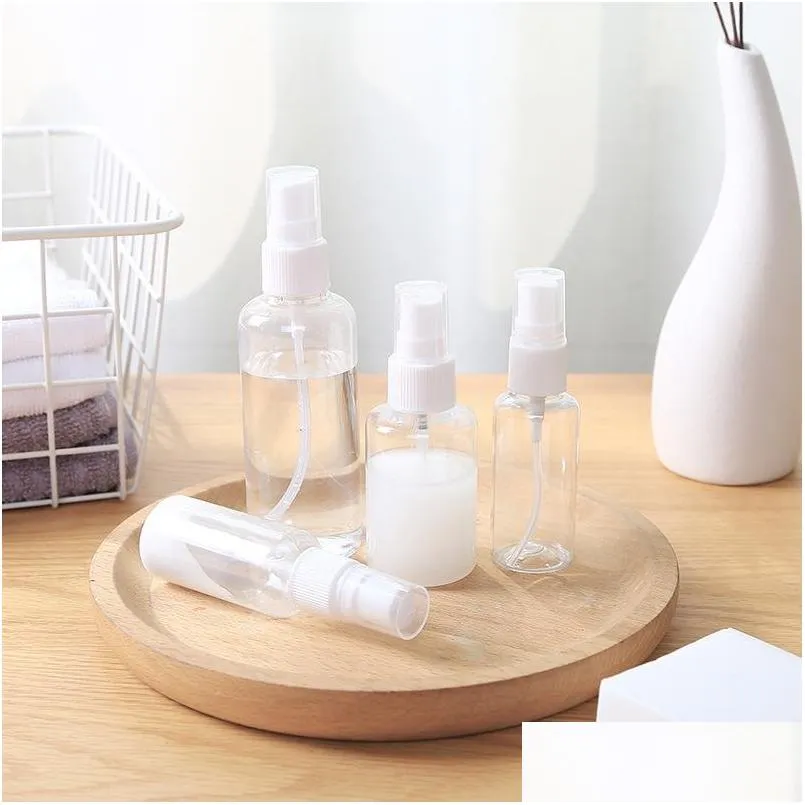 3oz 2oz 1oz travel plastic spray bottle empty cosmetic perfume container with mist nozzle bottles atomizer perfume sample vials dbc