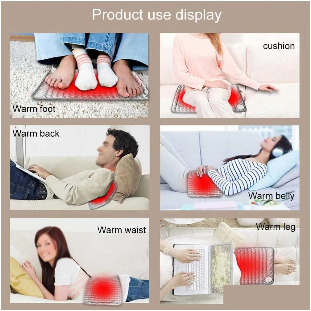 110v240v electric heating pad blanket timer physiotherapy heating pad for shoulder neck back spine leg pain relief winter warm