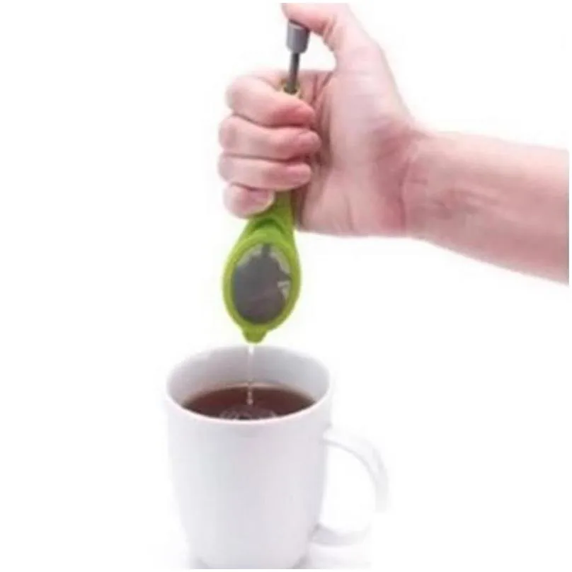 total tea infuser food grade pp infuser make tea infuser filer creative stainless steel tea strainers dh0331