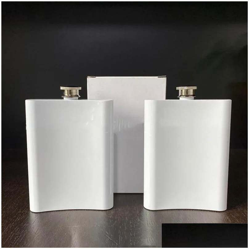 8oz blank sublimation flask portable 304 stainless steel hip flask flagon whisky wine alcohol bottle vt1930