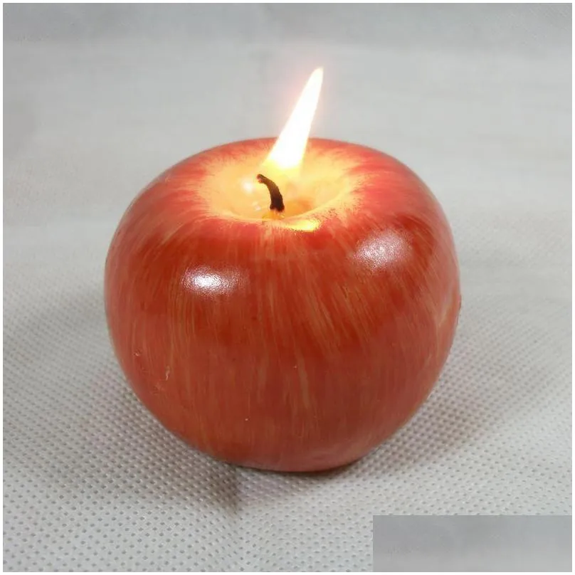 shape christmas candle novelty fruit candle creative christmas eve gift scented bougie christmas eve party decoration dbc vt0377