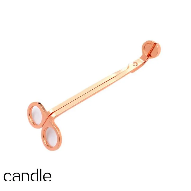 stainless steel candle wick trimmer oil lamp 17.5cm trim scissor cutter snuffer tool candle wick hook clipper accessory vt1710