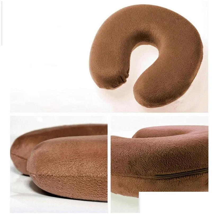 multifunction memory foam ushaped pillow siesta soft ushaped pillow car plane travel portable neck rest ushaped pillow dbc dh0760