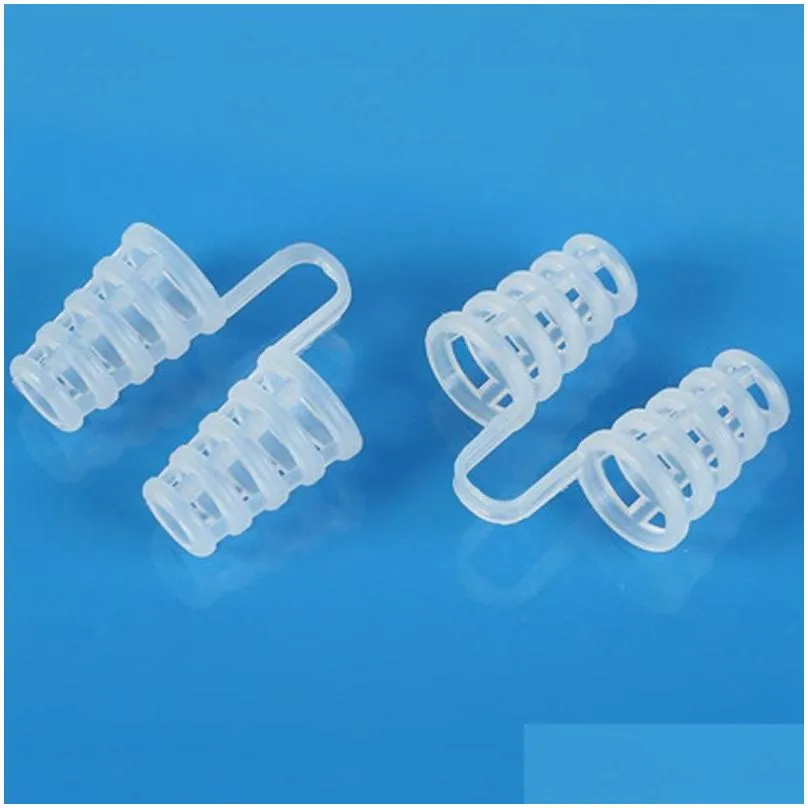 4pcs boxed stop snoring magnetic anti snore apnea nose clip mini transparent antisnoring device healthy sleeping aid equipment dbc