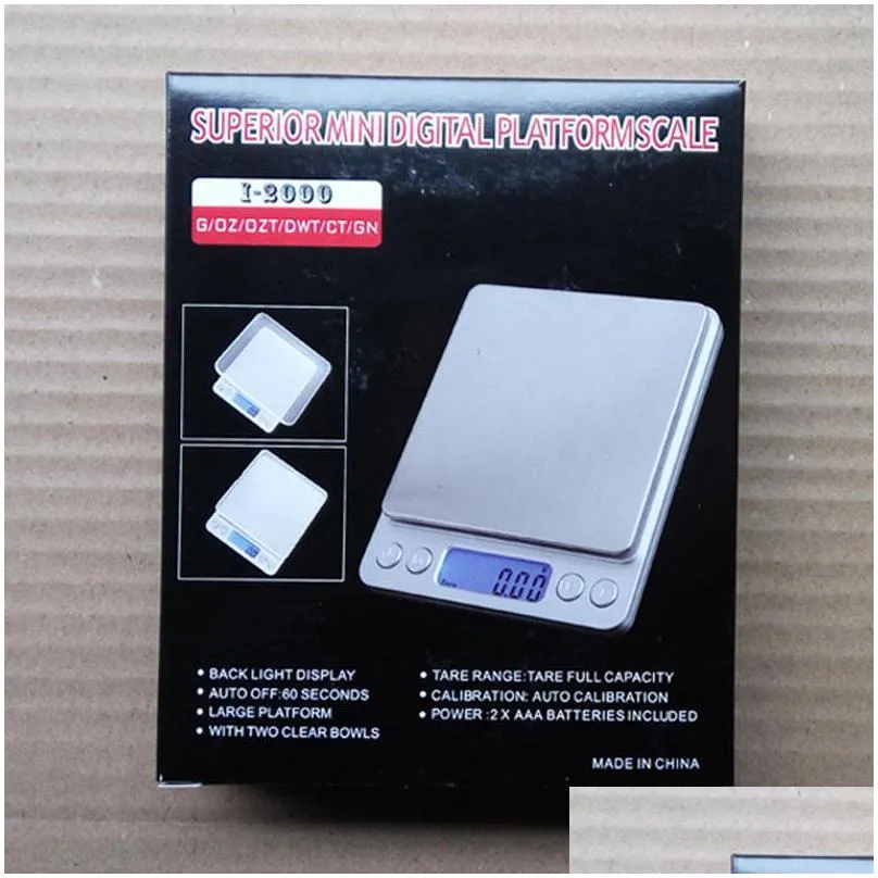 portable mini electronic digital scales 500/0.01g 3000g/0.1g lcd postal kitchen jewelry weight balance scales vt1924