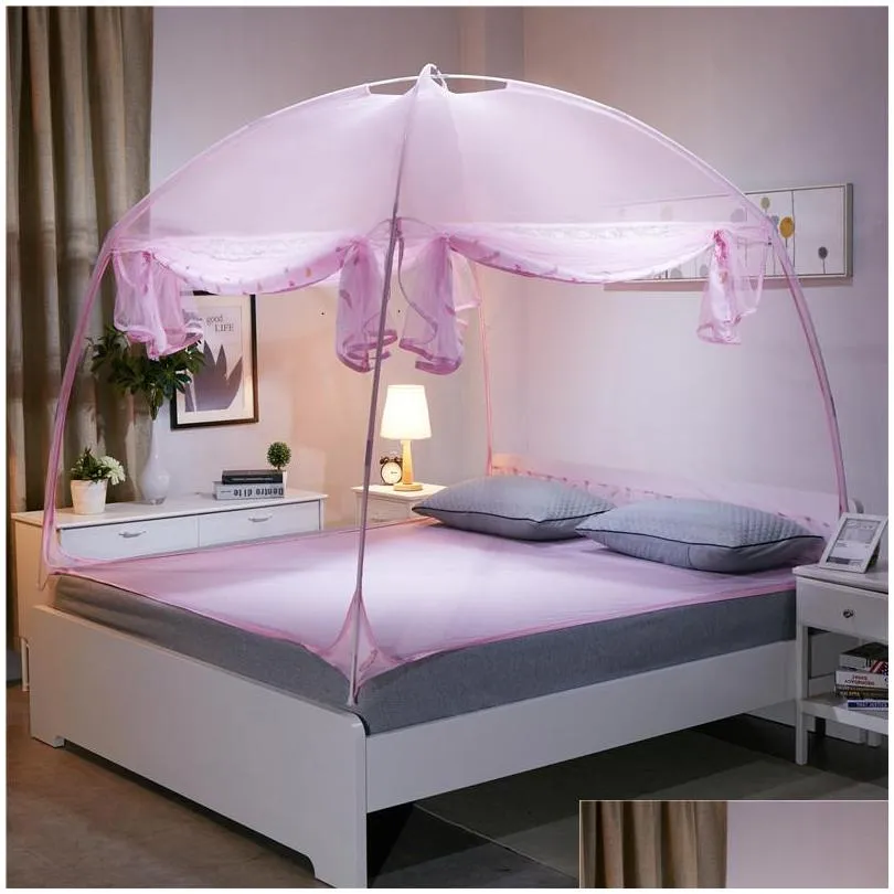 round done mosquito net for adults threedoor canopy netting for princess bed zipper bed canopy students mesh bed tent vt0149