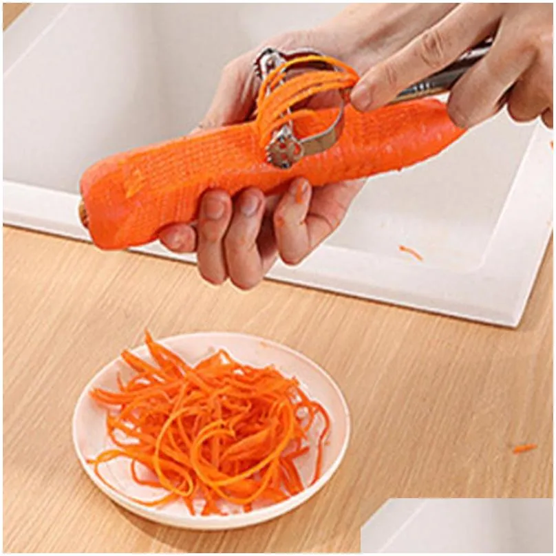 stainless steel peeler potato cucumber carrot grater cutter multifunctional vegetables double planing slicer peeling tools kitchen