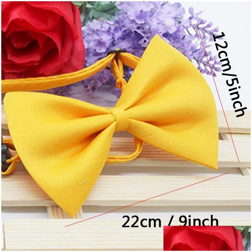 fashion pet dog bow tie adjustable pet neck tie cute cat collar dog tie christmas decoration pet supply dog accessory wholesale vt0398