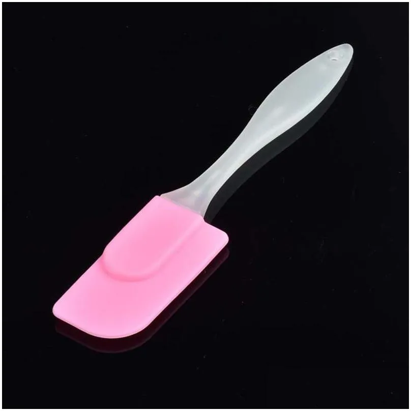 bake gadget silicone soft spatula cake butter cream scraper high temperature ecofriendly flat spatula kitchen baking tool vt0529