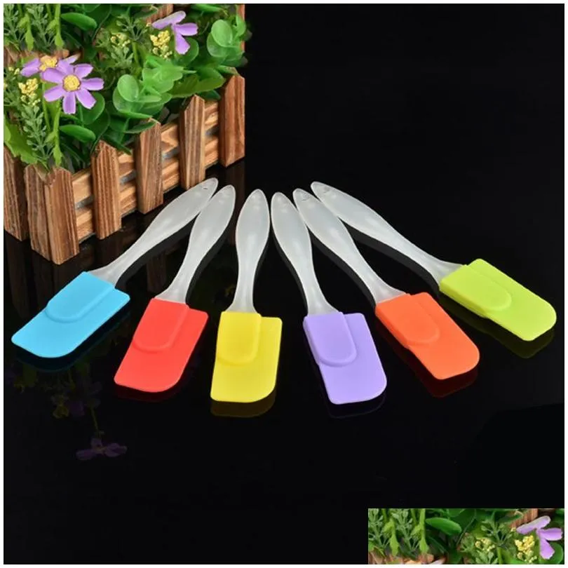 bake gadget silicone soft spatula cake butter cream scraper high temperature ecofriendly flat spatula kitchen baking tool vt0529