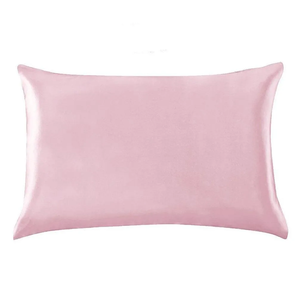 20x36inch silk satin pillowcase home multicolor cool silk pillow case zipper pillow cover double face envelope bedding pillow cover