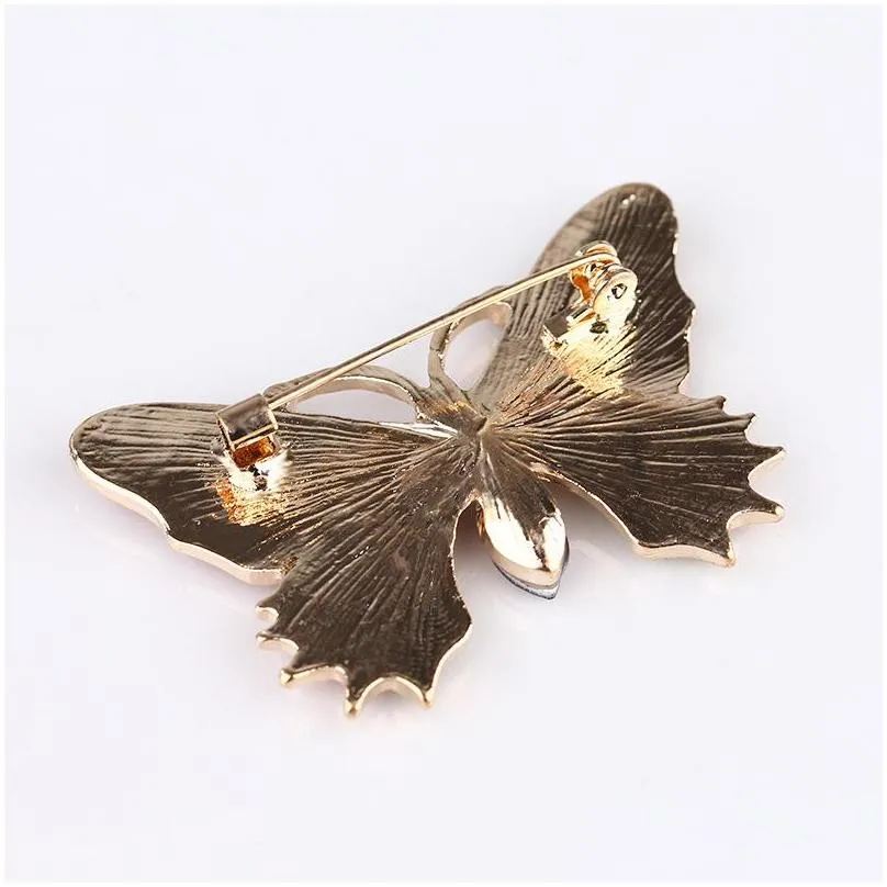 pink rhinestone vintage jewelry large enamel butterfly brooches brooch wedding brooch insect hijab pin brooches for women