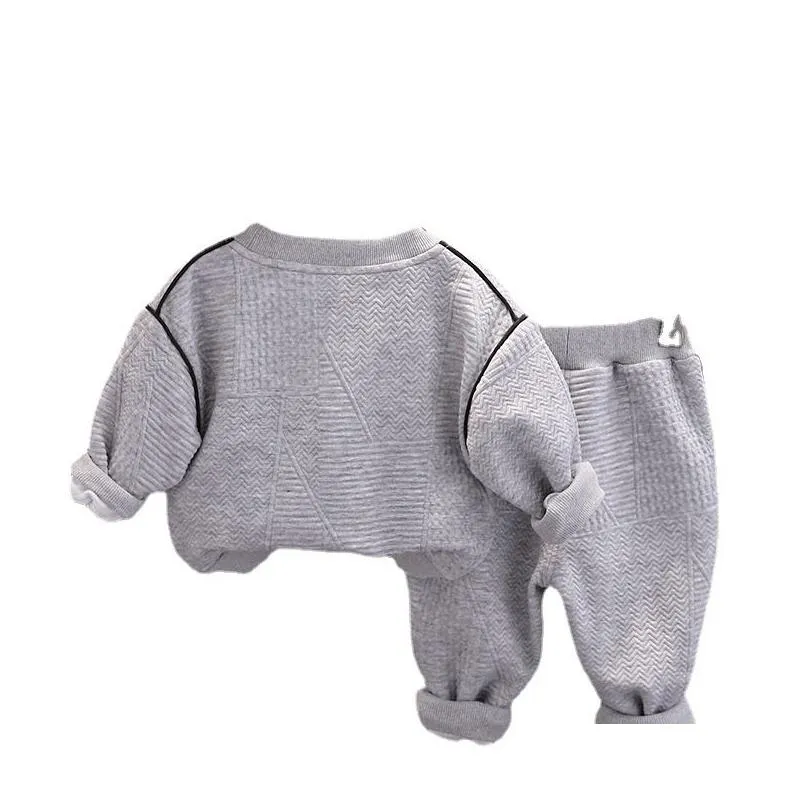 baby boys clothing sets bear print autumn children girls clothing suit sweatshirts pants casual kids clothes set tracksuits