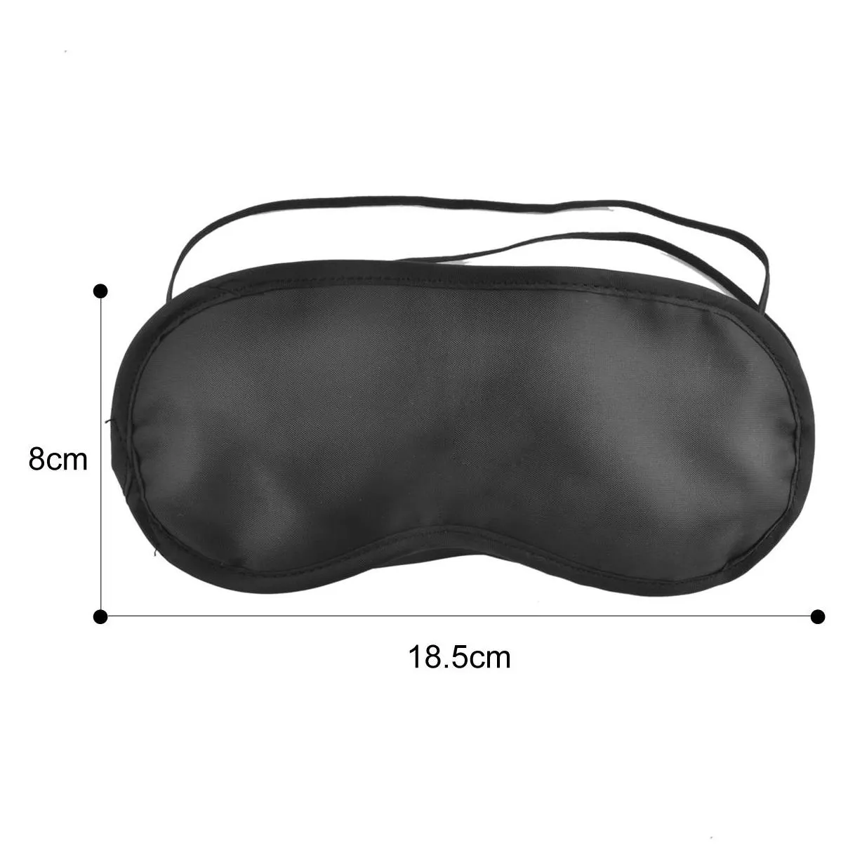 black eye mask polyester sponge shade nap cover blindfold mask for sleeping travel soft polyester masks 4 layer dhs