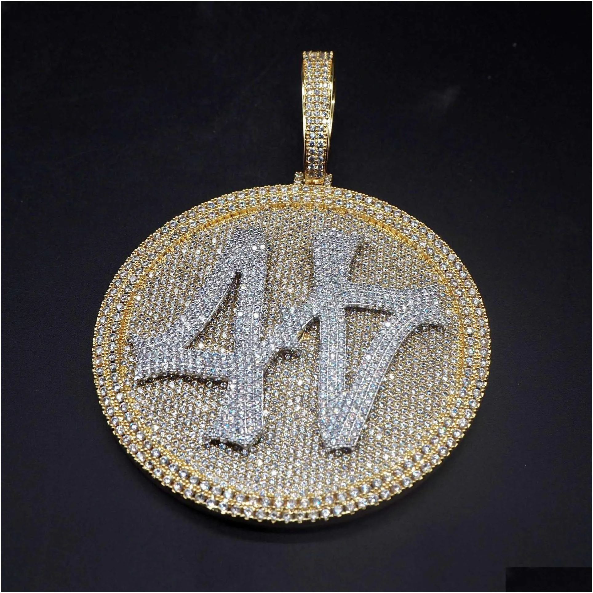 hip hop men custom necklace iced out cz bling big size pendant necklace men street hipster rapper jewelry with cuban chain