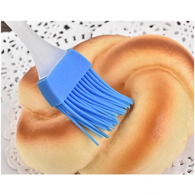 kitchen baking tools silicone bbq oil butter brush cook pastry grill food bread bakeware oil cake cream bbq silicone hair brush dh0466