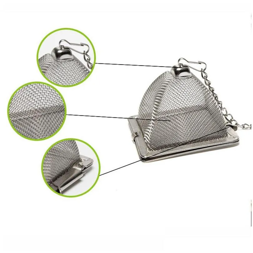 pyramid tea infuser portable stainless steel tea strainer loose teapot leaf filter teaware tool tea filter accessories vt1772