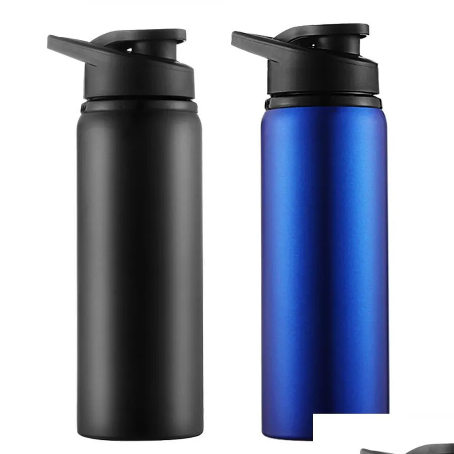 700ml large capacity stainless steel bike water bottle outdoor sport running bicycle kettle drink bottle cycling water cups dh1108 t03